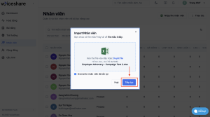 B3: Tải file excel danh sách nhân sự