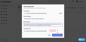 Khi Employee Advocacy không còn là phong trào: Cách xây dựng thư viện nội dung để nhân viên cùng kể một câu chuyện Bước 4: Xác nhận thêm bài đăng mẫu